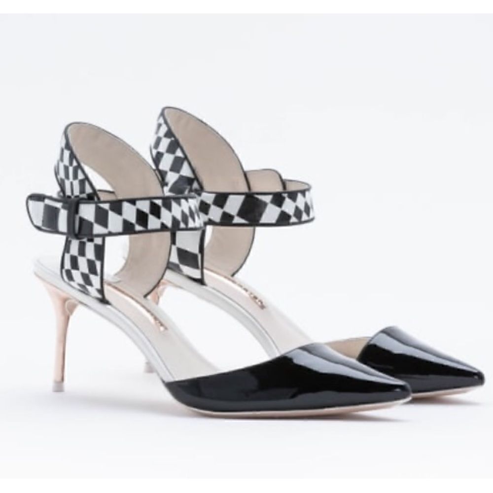 SOPHIA WEBSTER Olivia Checkered Print Pumps